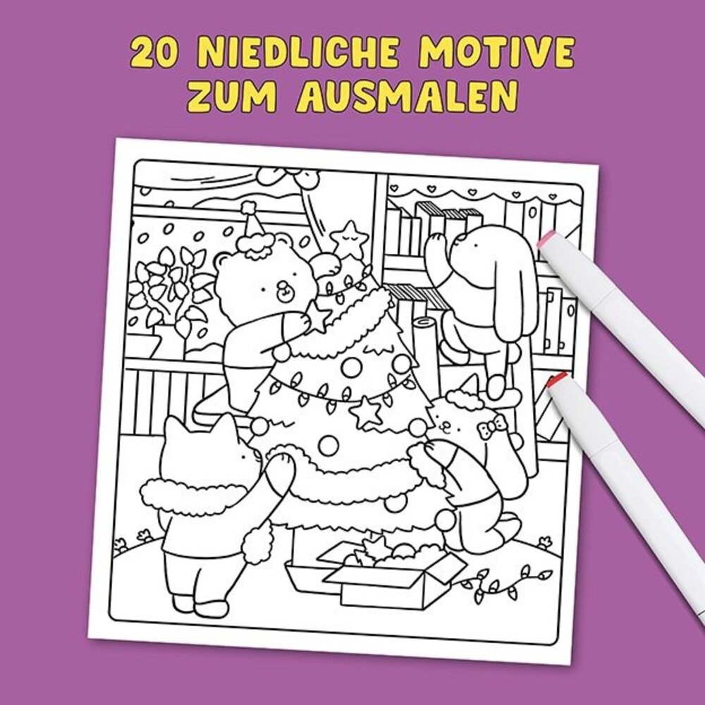 Topp Cosy Coloring Cute Christmas (28244)