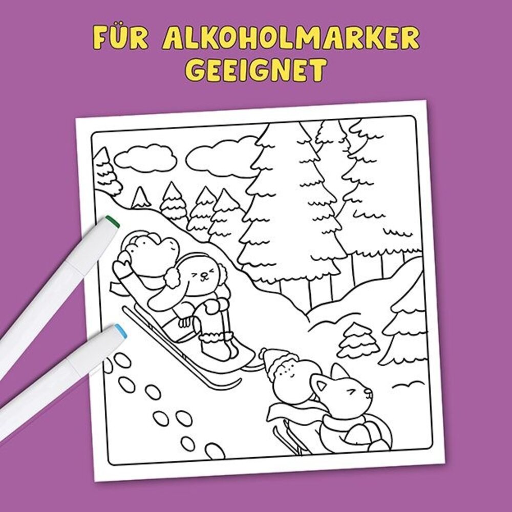 Topp Cosy Coloring Cute Christmas (28244)