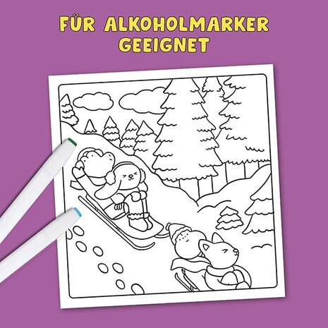 Topp Cosy Coloring Cute Christmas (28244)