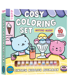 Topp Cosy Coloring Cotton Candy + 10 Alcohol Markers (18754)
