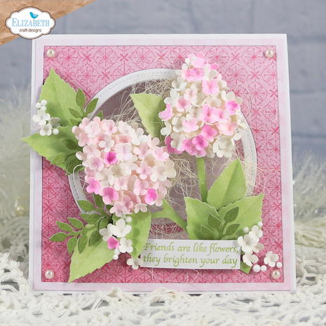 Elizabeth Craft Designs Beautiful Blooms A6 Clear Stamps Bloom Sentiments (CS450)