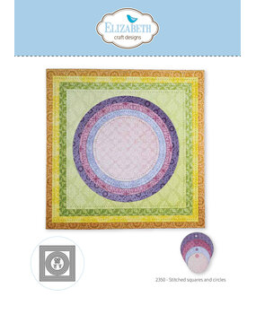 Elizabeth Craft Designs Beautiful Blooms Dies Stitched Squares and Circles (2350)