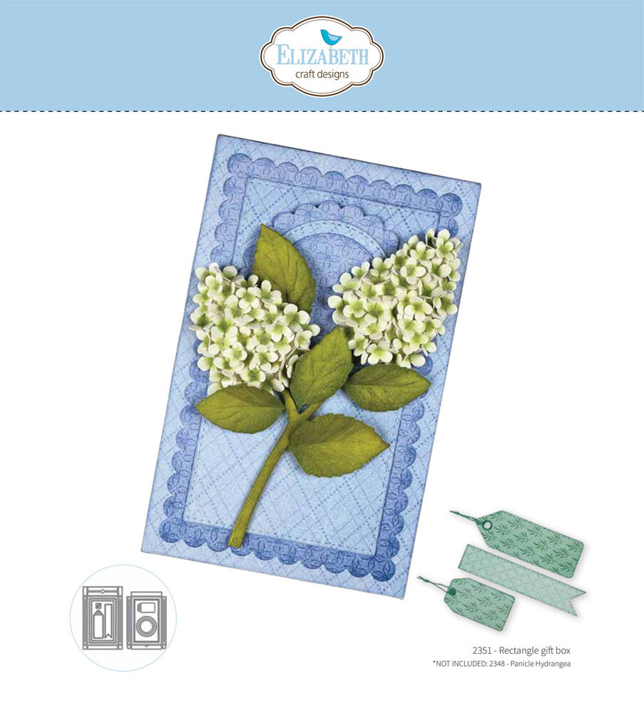 Elizabeth Craft Designs Beautiful Blooms Dies Rectangle Gift Box (2351)