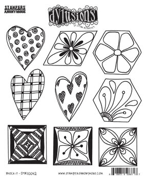Ranger Dylusions Block It Cling Stamps (DYR10042)