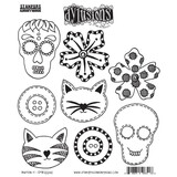 Ranger PRE-ORDER Dylusions Button It Cling Stamps (DYR10041)