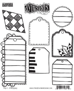 Ranger Dylusions Tag It Cling Stamps (DYR10040)