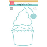 Marianne Design Craft Stencil A5 Cup Cake (PS8194)
