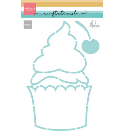 Marianne Design PRE-ORDER Craft Stencil A5 Cup Cake (PS8194)