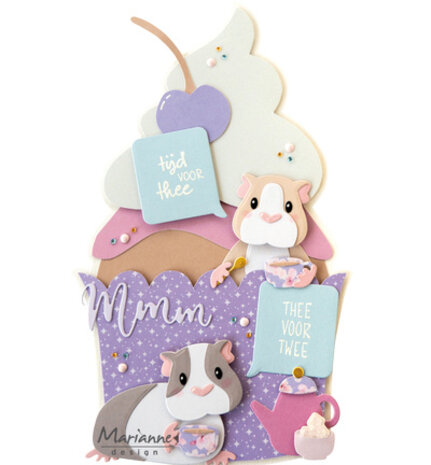 Marianne Design PRE-ORDER Craft Stencil A5 Cup Cake (PS8194)