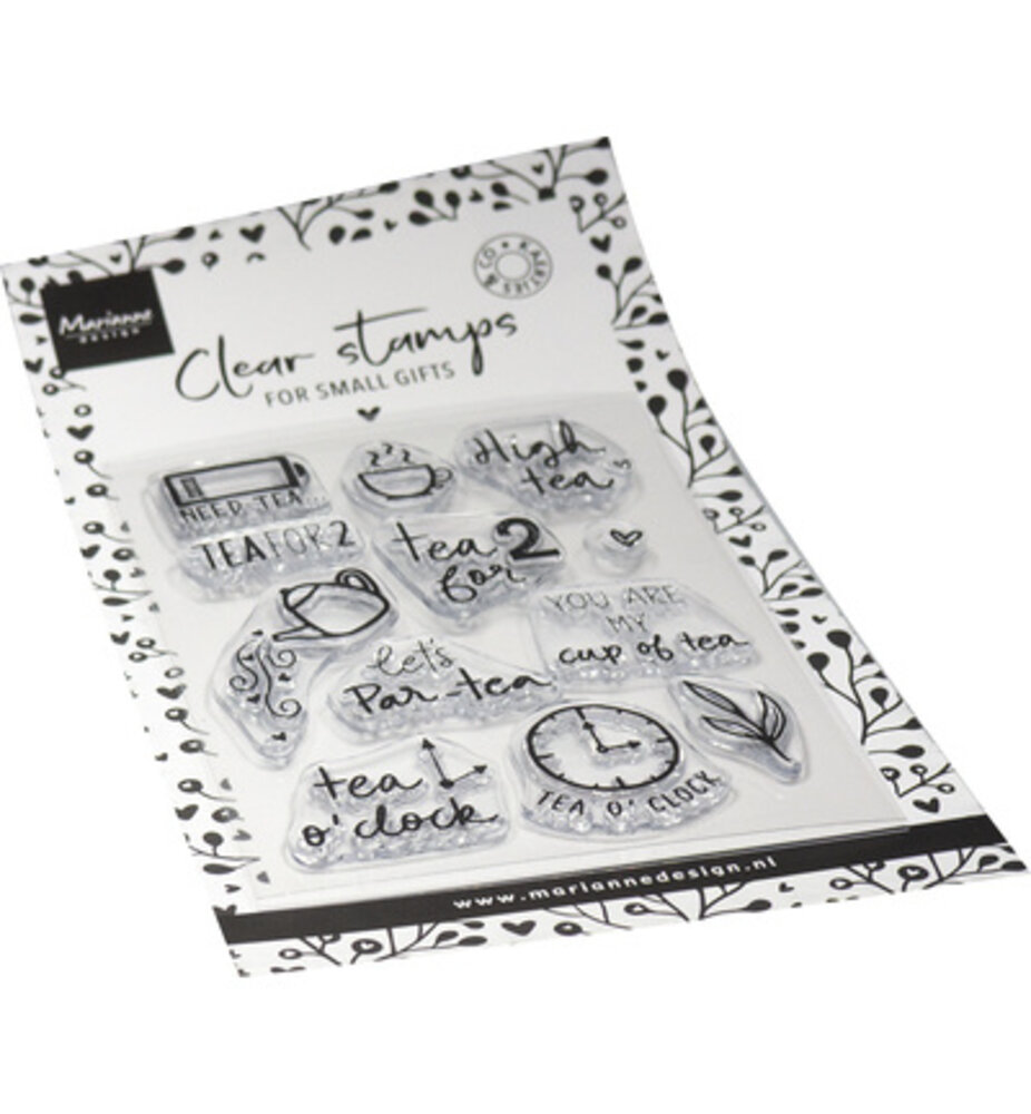 Marianne Design PRE-ORDER Clear Stamps Time for Tea (CS1192)
