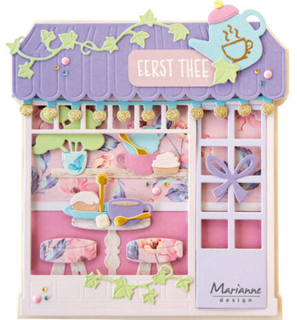 Marianne Design Collectables Tea Set (COL1587) Marianne Design Collectables Tea Set (COL1587)