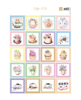 Marianne Design Knipvel A4 Stamps Coffee & Tea (VK9647)