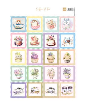 Marianne Design PRE-ORDER Knipvel A4 Stamps Coffee & Tea (VK9647)