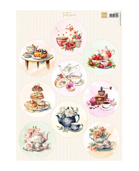 Marianne Design Knipvel A4 Circles Teatime (VK9648)
