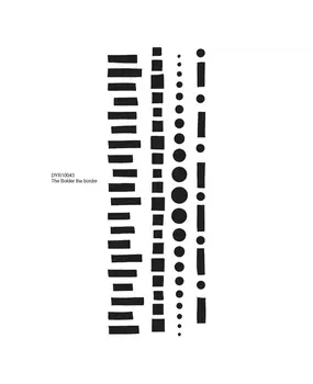 Ranger PRE-ORDER Dylusions The Bolder The Border Cling Stamps (DYR10043)