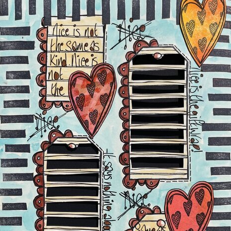 Ranger PRE-ORDER Dylusions The Bolder The Border Cling Stamps (DYR10043)