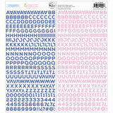 Pinkfresh Studio PRE-ORDER Crafted Moments Mini Puffy Alpha Stickers (318126)