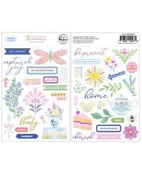 Pinkfresh Studio PRE-ORDER Crafted Moments Rub-ons (318226)