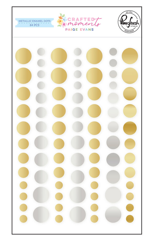 Pinkfresh Studio PRE-ORDER Crafted Moments Metallic Enamel Dots (318426)