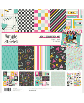 Simple Stories Totally 80's 12x12 Inch Collection Kit (26700)
