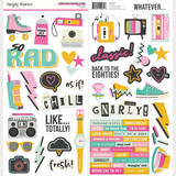 Simple Stories PRE-ORDER Totally 80's Cardstock Stickers Icons (26701)