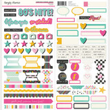 Simple Stories PRE-ORDER Totally 80's Cardstock Stickers Basics (26702)