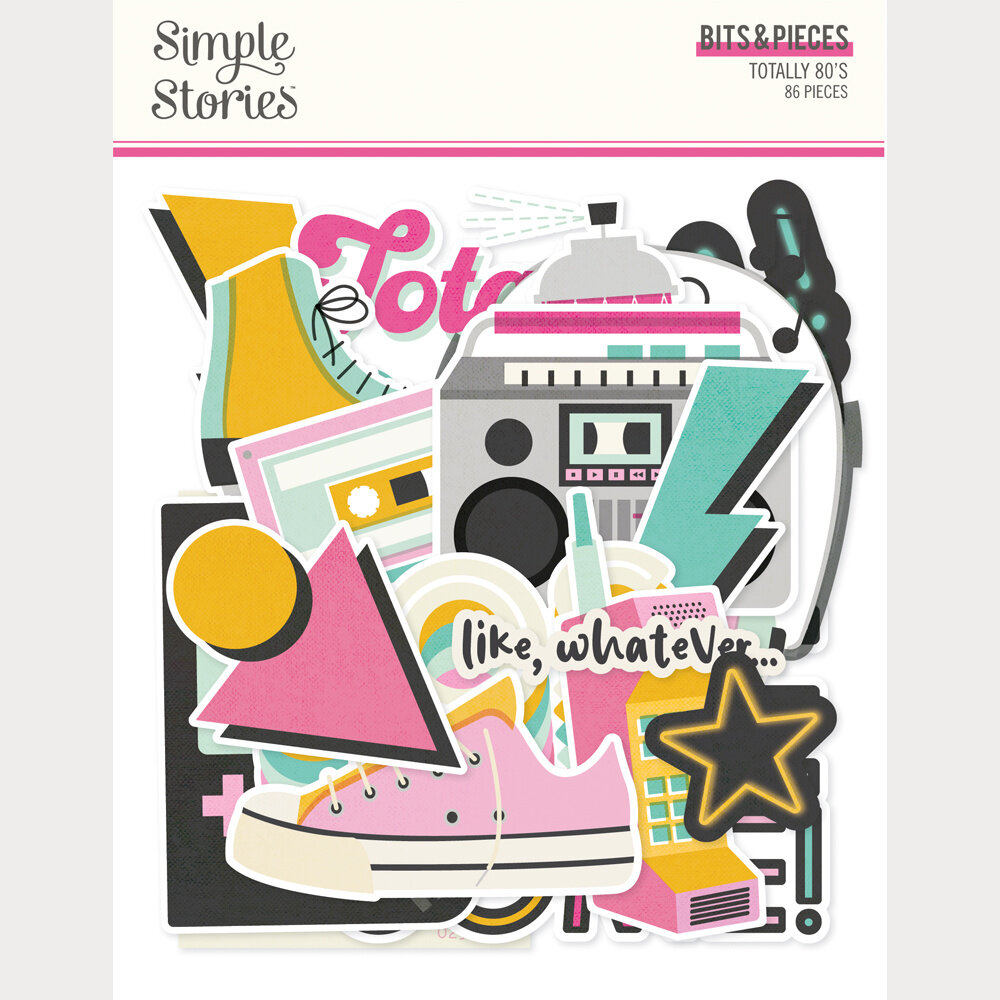 Simple Stories PRE-ORDER Totally 80's Bits & Pieces (26709)