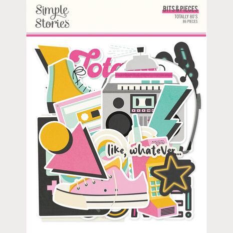 Simple Stories PRE-ORDER Totally 80's Bits & Pieces (26709)