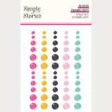 Simple Stories PRE-ORDER Totally 80's Glossy Enamel Dots (26712)