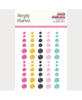 Simple Stories PRE-ORDER Totally 80's Glossy Enamel Dots (26712)