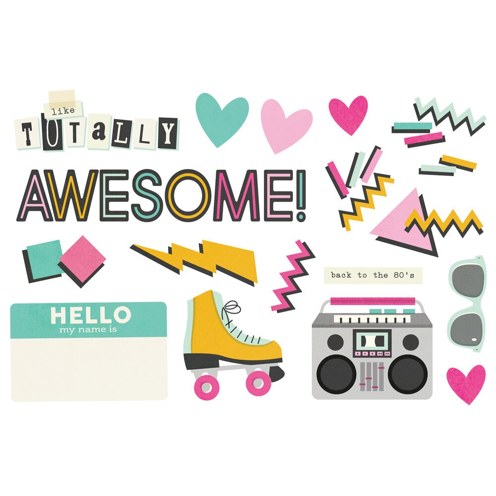 Simple Stories PRE-ORDER Totally 80's Simple Pages Pieces (26713) Simple Stories PRE-ORDER Totally 80's Simple Pages Pieces (26713)