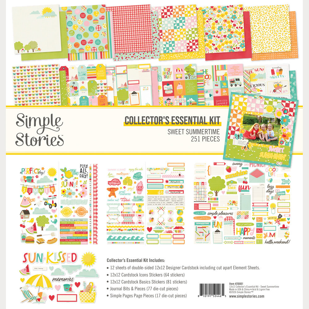 Simple Stories PRE-ORDER Sweet Summertime Collectors Essential Kit (26801) Simple Stories PRE-ORDER Sweet Summertime Collectors Essential Kit (26801)