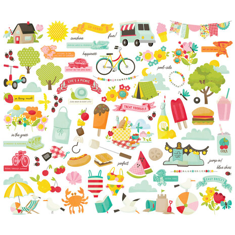 Simple Stories PRE-ORDER Sweet Summertime Bits & Pieces (26819)