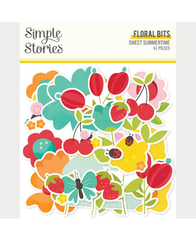 Simple Stories PRE-ORDER Sweet Summertime Floral Bits (26821)