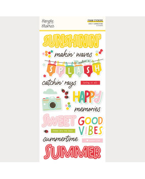 Simple Stories PRE-ORDER Sweet Summertime Foam Stickers (26822)