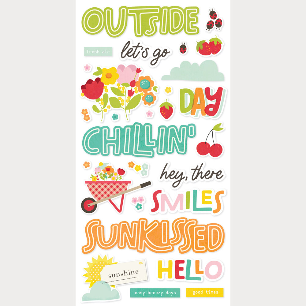 Simple Stories PRE-ORDER Sweet Summertime Foam Stickers (26822)