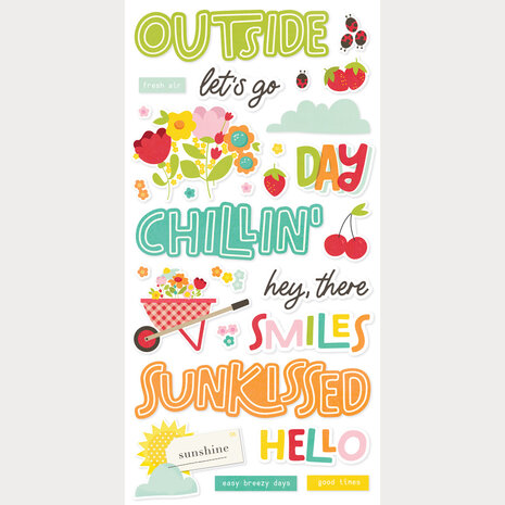 Simple Stories PRE-ORDER Sweet Summertime Foam Stickers (26822)