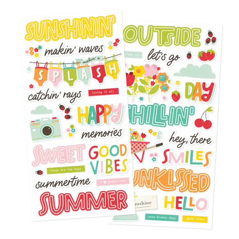 Simple Stories PRE-ORDER Sweet Summertime Foam Stickers (26822)