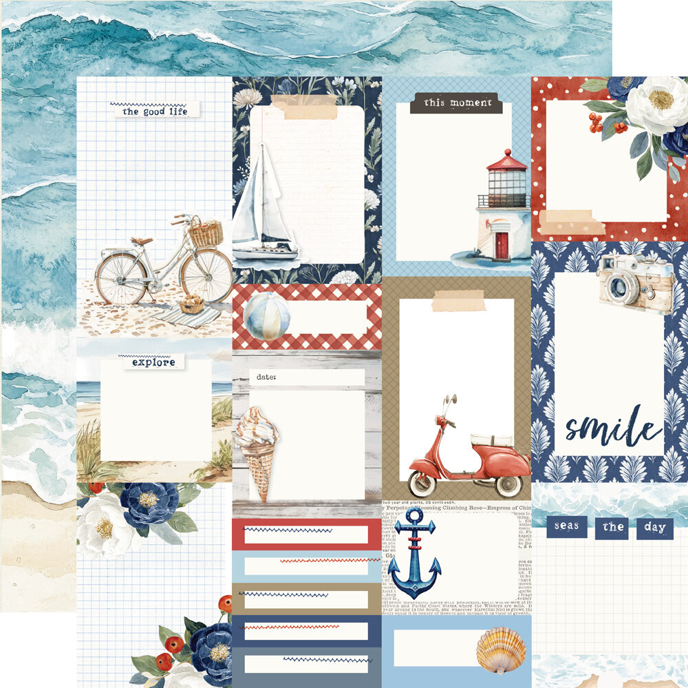 Simple Stories PRE-ORDER Simple Vintage Sand & Sea 12x12 Inch Collection Kit (26900)