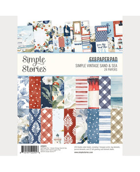 Simple Stories Simple Vintage Sand & Sea 6x8 Inch Paper Pad (26923) Simple Stories Simple Vintage Sand & Sea 6x8 Inch Paper Pad (26923)