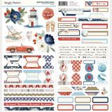 Simple Stories PRE-ORDER Simple Vintage Sand & Sea Cardstock Stickers Basics (26903)
