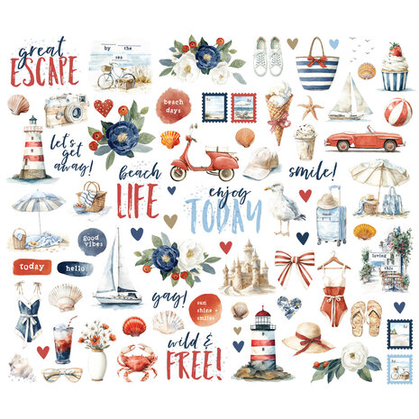 Simple Stories Simple Vintage Sand & Sea Bits & Pieces (26926) Simple Stories Simple Vintage Sand & Sea Bits & Pieces (26926)