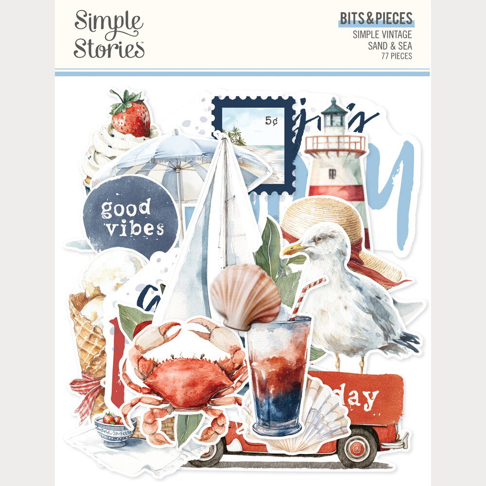 Simple Stories Simple Vintage Sand & Sea Bits & Pieces (26926) Simple Stories Simple Vintage Sand & Sea Bits & Pieces (26926)