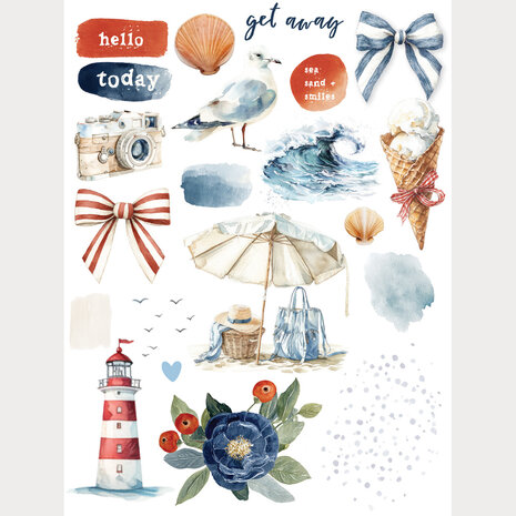 Simple Stories Simple Vintage Sand & Sea Rub Ons (26929) Simple Stories Simple Vintage Sand & Sea Rub Ons (26929)