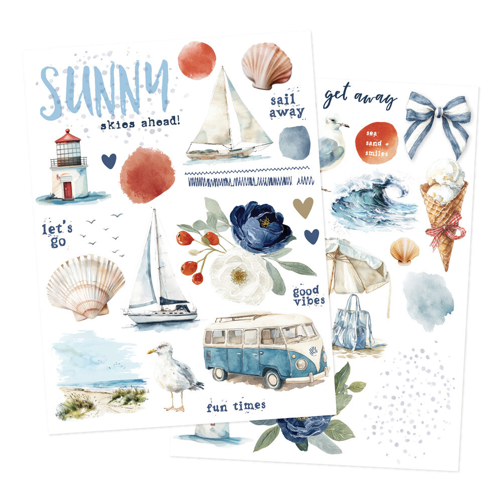 Simple Stories Simple Vintage Sand & Sea Rub Ons (26929) Simple Stories Simple Vintage Sand & Sea Rub Ons (26929)