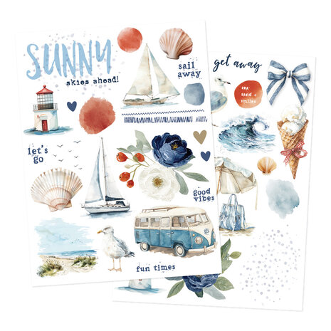 Simple Stories Simple Vintage Sand & Sea Rub Ons (26929) Simple Stories Simple Vintage Sand & Sea Rub Ons (26929)