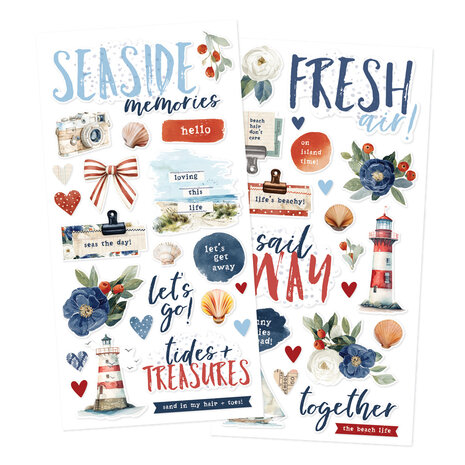 Simple Stories PRE-ORDER Simple Vintage Sand & Sea Foam Stickers (26930)