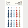 Simple Stories PRE-ORDER Simple Vintage Sand & Sea Glossy Enamel Dots (26932)