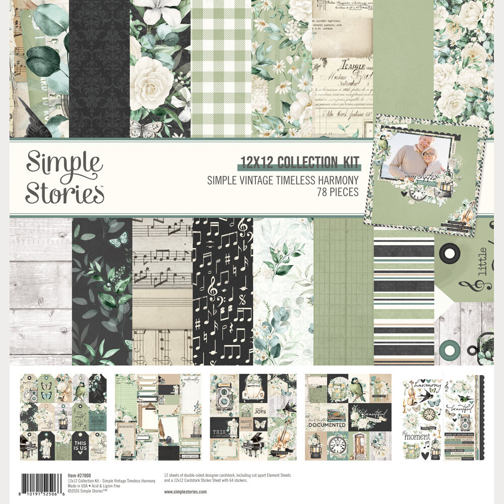 Simple Stories PRE-ORDER Simple Vintage Timeless Harmony 12x12 Inch Collection Kit (27000) Simple Stories PRE-ORDER Simple Vintage Timeless Harmony 12x12 Inch Collection Kit (27000)