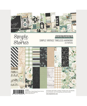 Simple Stories PRE-ORDER Simple Vintage Timeless Harmony 6x8 Inch Paper Pad (27023)